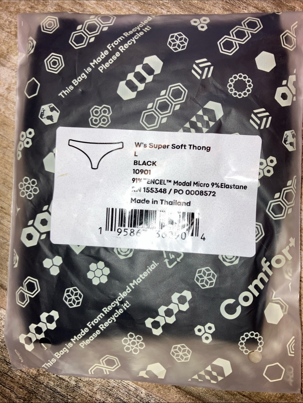 BOMBAS WOMENS SUPER SOFT BRALETTE AND THONG LARGE - Picture 8 of 10